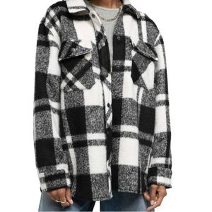 BDG Urban Outfitters Leah Plaid Shirt Jacket
